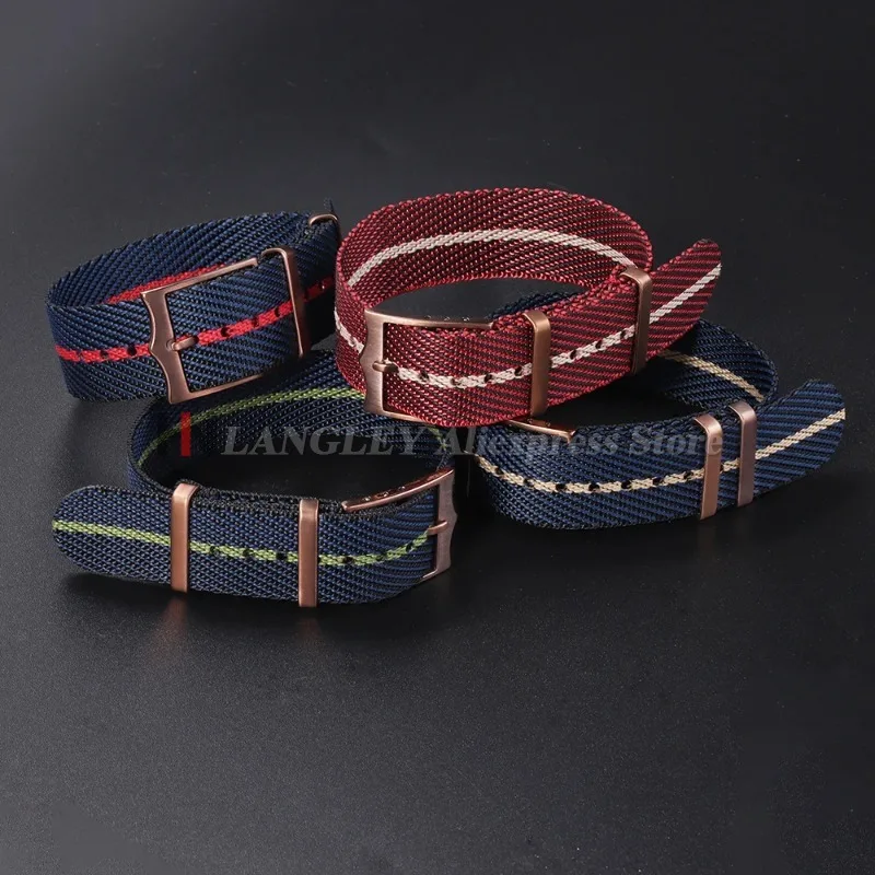 Cinturino per orologio in nylon premium 20mm 22mm per Tudor per Seiko per cinturino in tela militare Bracciale in tessuto per braccialetti da donna Rolex