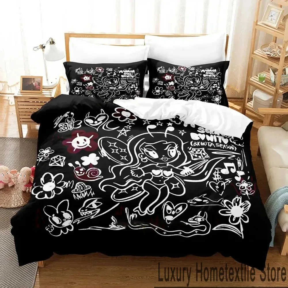 

3D Print Karol G Manana Sera Bonito Bichota Bedding Set Double Twin King Duvet Cover Comforter Pillowcase Boys Girls Adults