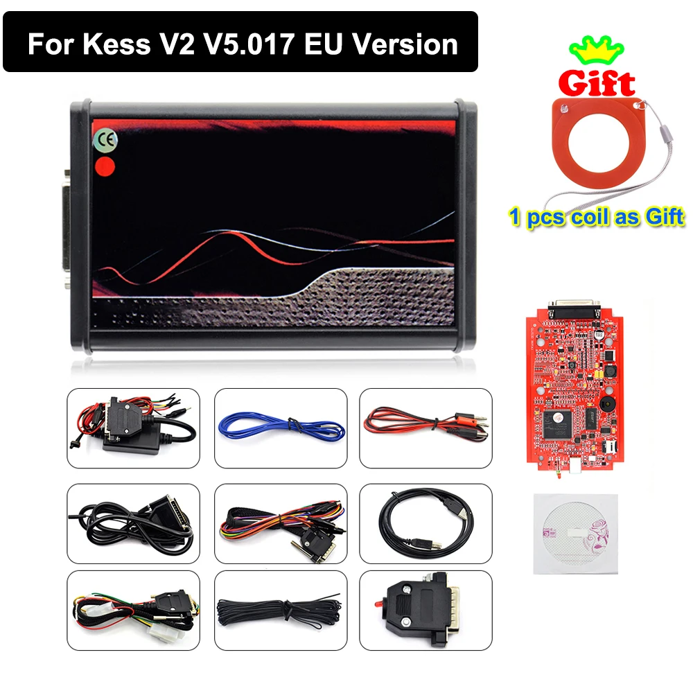 Eu Versie Ecu Programmering Tuning Tool Voor Kess V2 V5.017 Obd2 V7.020 Voor Ktag Firmware Auto Trucks Master Bdm Software Rode Pcb