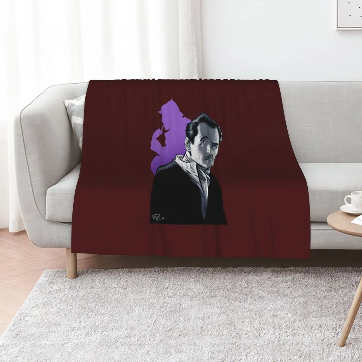 Basil Rathbone Throw Blanket Softest blankets ands wednesday for sofa heavy to sleep Quilt Blankets