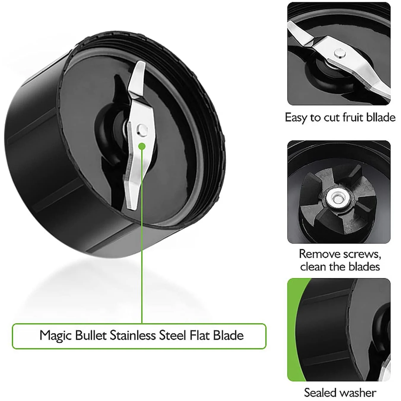 Piezas de Repuesto de cuchilla cruzada y cuchilla plana para procesador de alimentos, accesorios para batidora Magic MB1001 de 250W