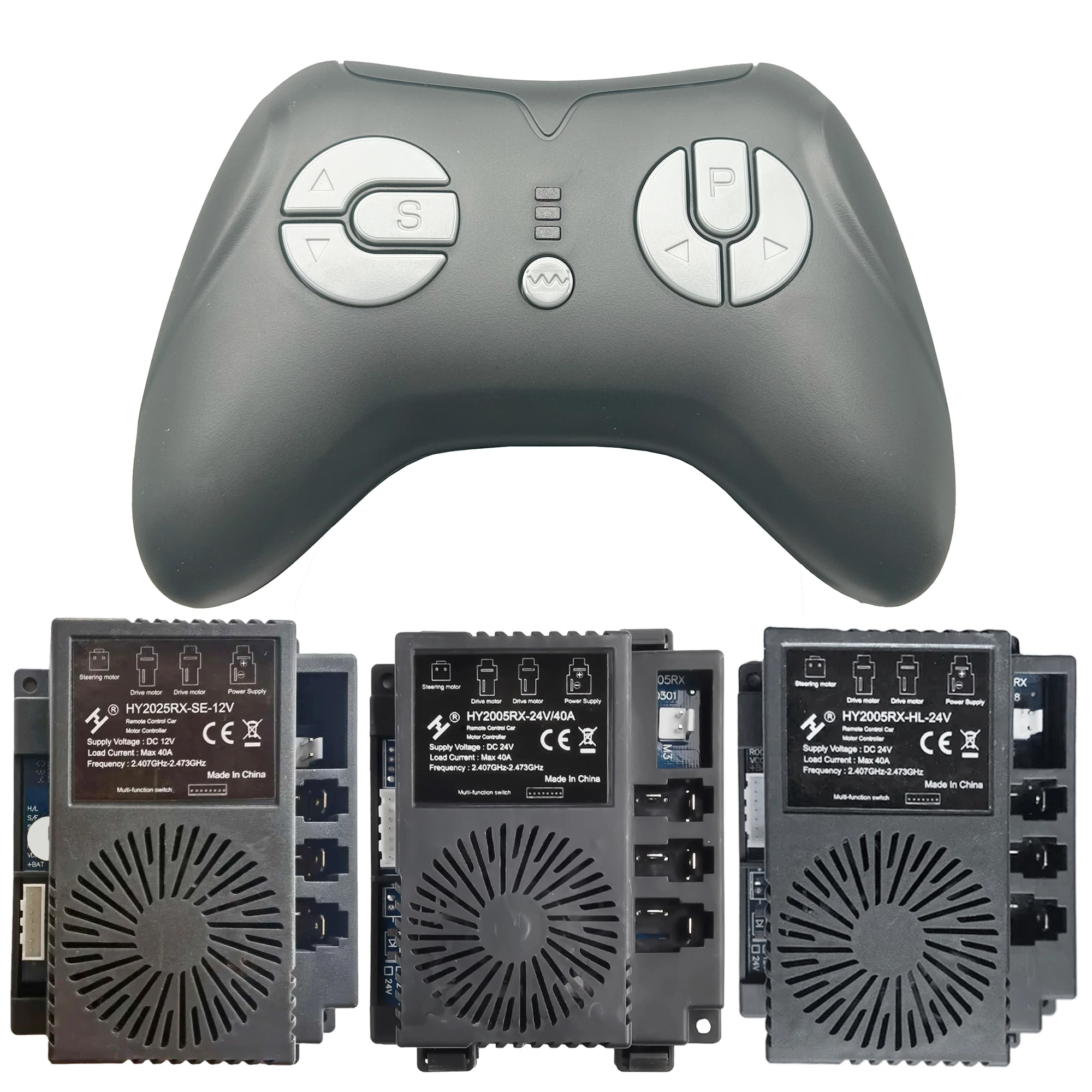 Hollicy HY2005RX HL 12V 24V 40A ハイパワー子供用電気自動車 2.4 グラム Bluetooth RC レシーバーコントローラーマザーボードトランスミッター