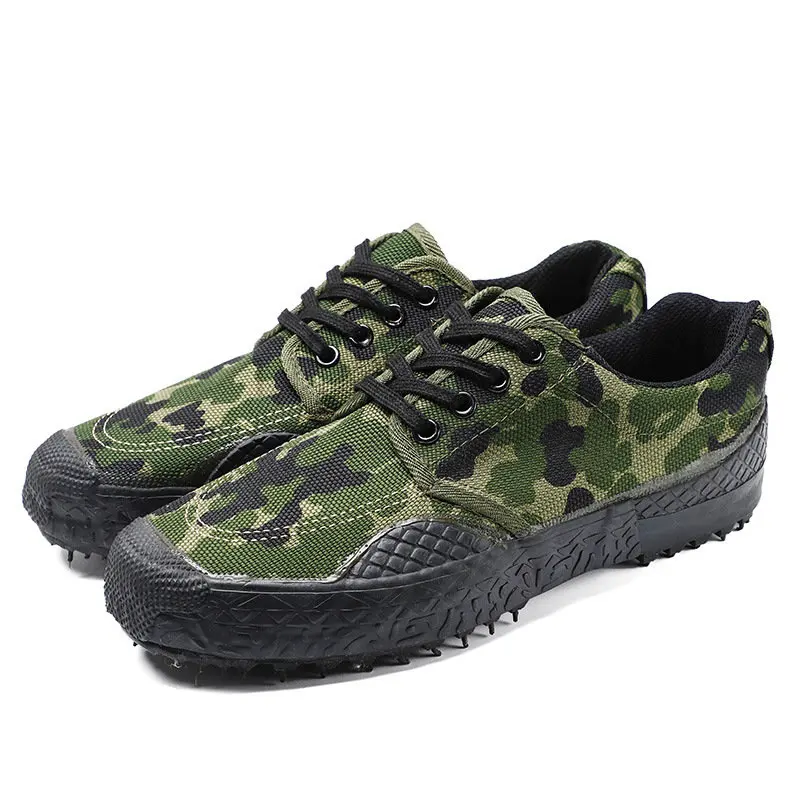 Camouflage Liberation Shoes Men Non-slip Wear-Resistant Working Shoes Man Women Large Size 35-44 Low-top Military Training Shoes