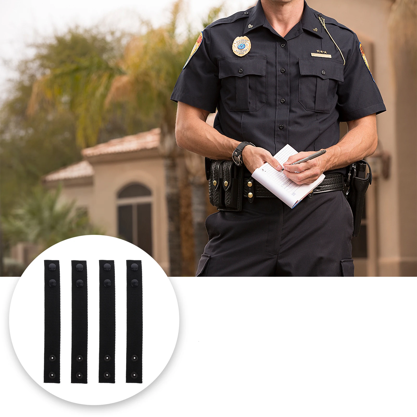 4 قطعة مشبك حزام الخصر المزخرف حلقة البولي بروبيلين التكتيكية مناسبة لملحقات ربط المعطف مشبك الحزام #1