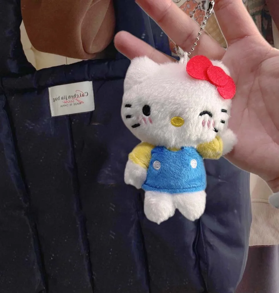 Hello Kitty Pluche Sleutelhanger Kawali Anime Sanrio Peluches Rugzak Hellokitty Hanger Schattige Zachte Poppen Voor Kinderen Verjaardagscadeaus