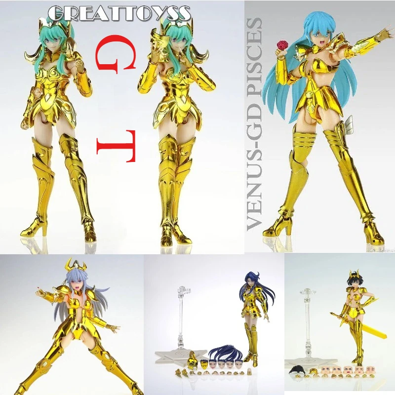 

GT Female Aries, Pisces, Scorpio, Virgo, Gemini, Capricorn, Aquarius Golden Cloth Saint Myth Anime Figures in Stock
