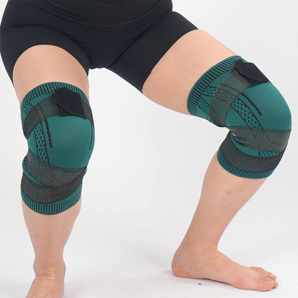 BraceTop 1PC Kompression Knie Pads Unterstützung Sleeve Protector Elastische Kneepad Brace Frühling Unterstützung Volleyball Laufen Silikon Pad