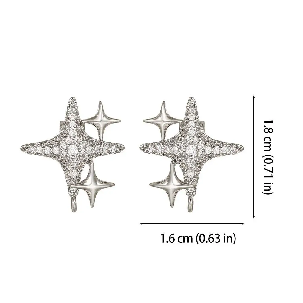 Upgrade Mikro-Eingelegte Zirkonia-Stern-Clips, geeignet für Freeclip1/2 Kopfhörer, Diamantverschluss, Bluetooth-Kopfhörer-Clip, modische Nische