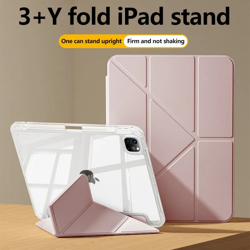 

Складной Y-образный чехол для iPad Mini 7 8,3 дюйма A17 Pro 7-го поколения Mini 2024 Pro 11 13 Air 13 11 6 5 4 3Pro 2 1 10th 10.9 10.2 9.7