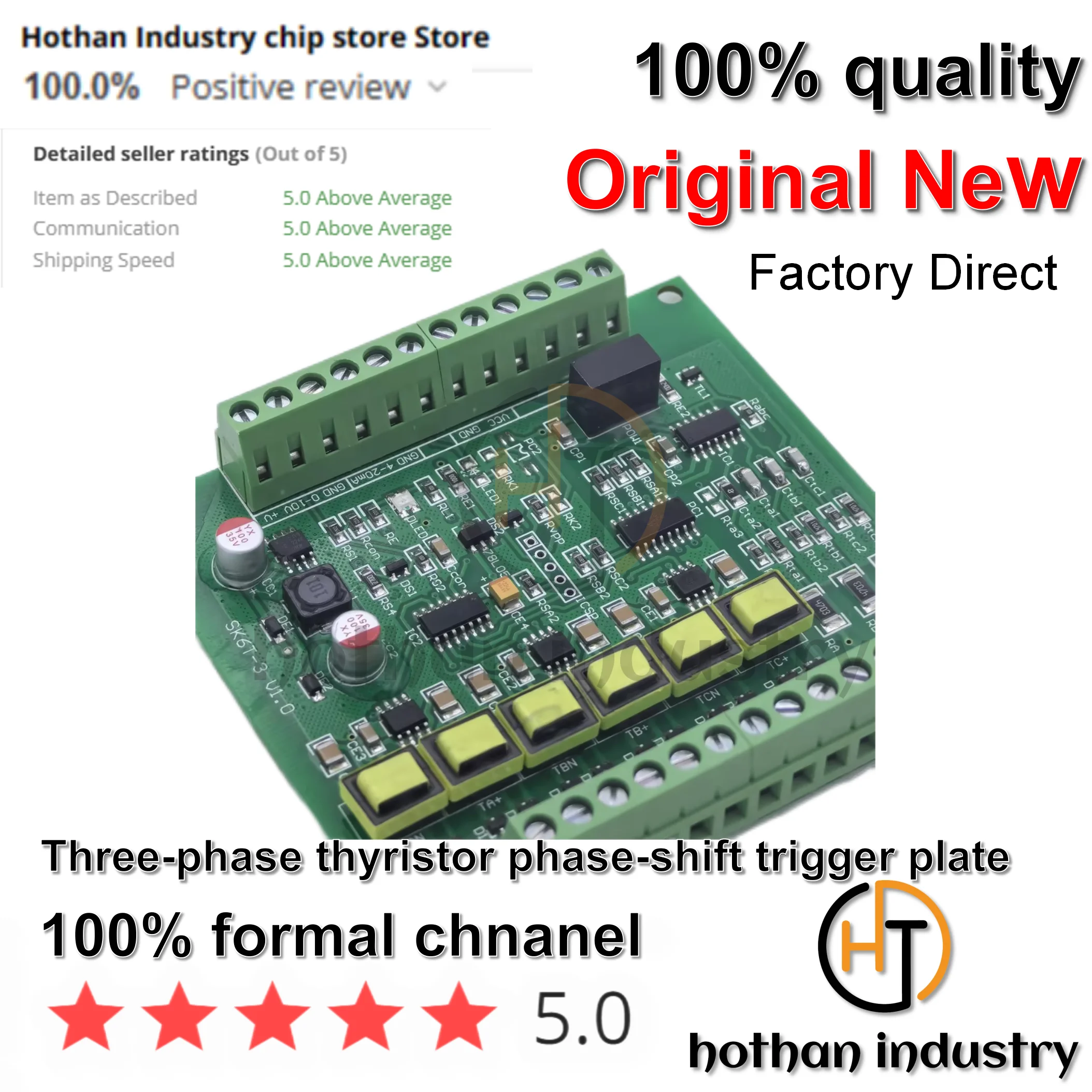 （1PCS）100% NEW Three-phase Thyristor Trigger Board   Thyristor regulator controller trigger