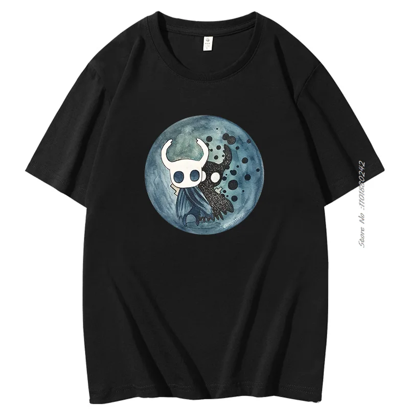 Dark Ghost Knight Graphic Tshirts Hollow Knight Funny Game Retro Tshirt Unisex Summer Short Sleeve T-Shirts Tops Mens Clothes