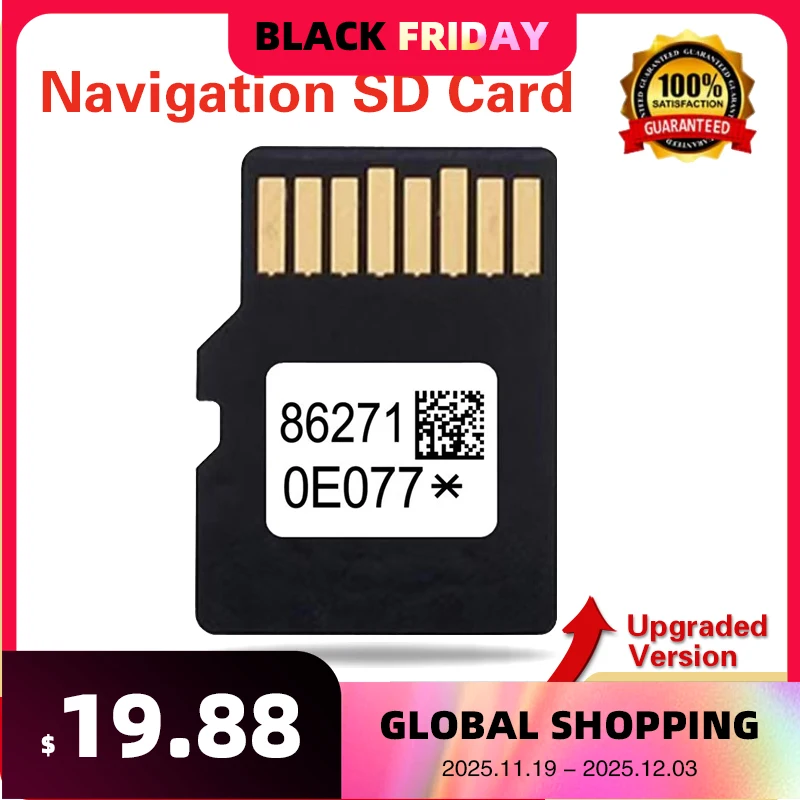 

Для Toyota Corolla Prius 4Runner 86271-0E076 SD-карта, последняя версия 2024 карт, навигация, GPS, подходят для аксессуаров