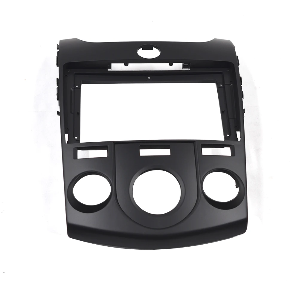 Car Radio Fascia for KIA FORTE MANUAL AC 9 Inch Screen Dash Panel Dashboard Installation Refitting Mount Trim kit  Stereo Bezel