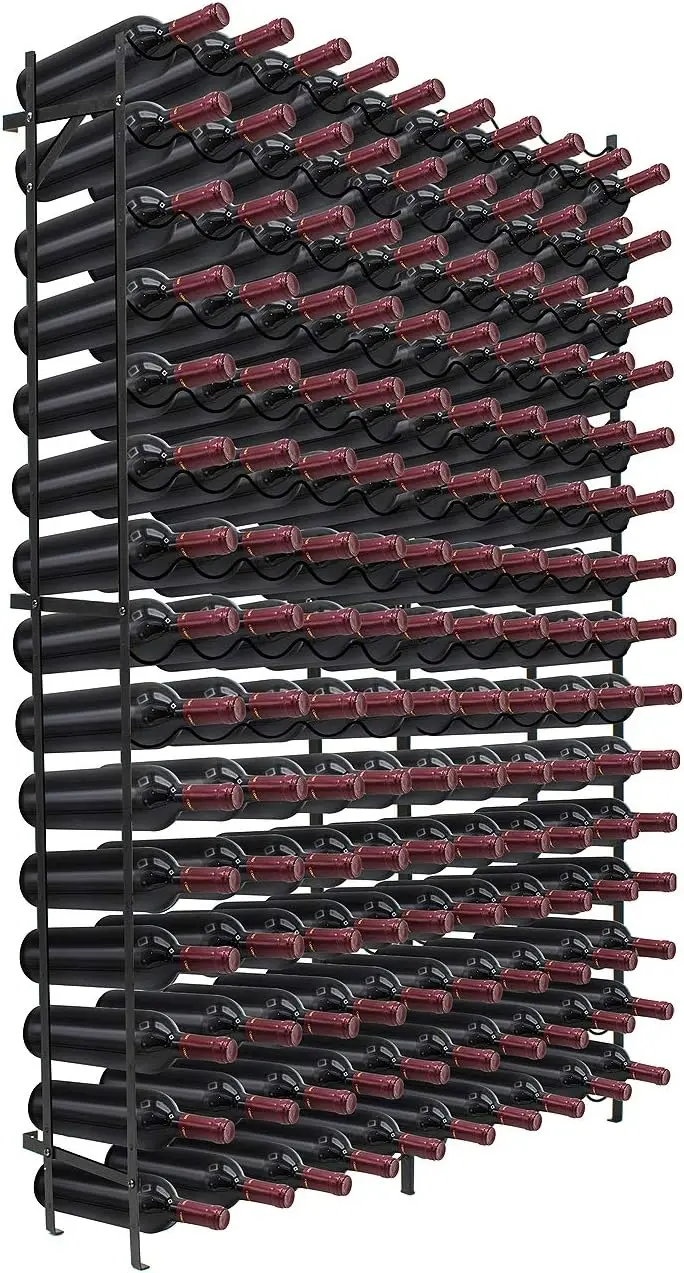 Wine Rack Freestanding Floor - Bottle Holder Holds 150 Bottles of  - 150 Bottle Capacity Wine Storage for Any Bar,