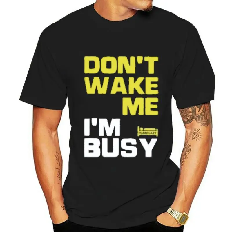 Plain Lazy DonT Wake Me MenS T-Shirt - Forest Green