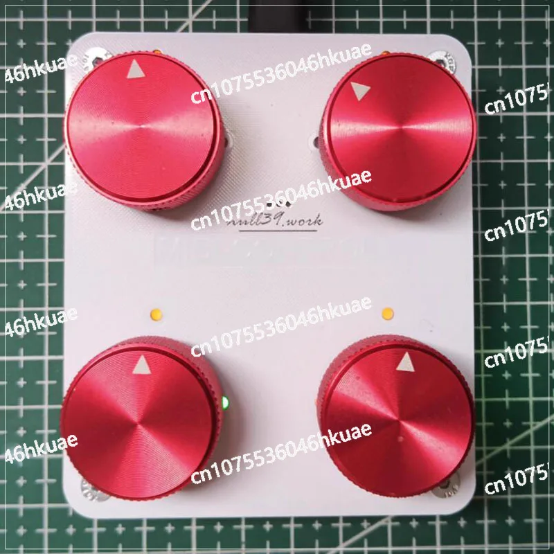 Precise rotary encoder for music production software, 4 knob MIDI controller with customizable CC mapped USB-C interface