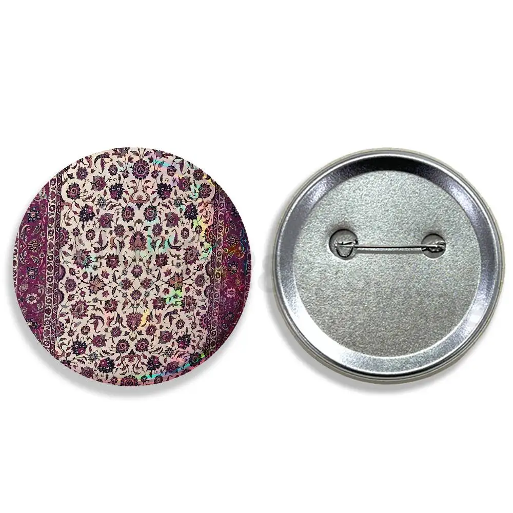 Persian Rug Iranian Pins 58mm Cute Cartoon Badge Handmade Brooches for Backpack Accessories Jewelry Gifts
