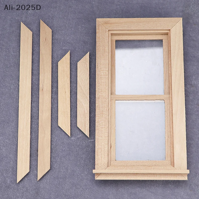 

1:12 Dollhouse Miniature Window Model House Decor Door and Windows Furniture Toy