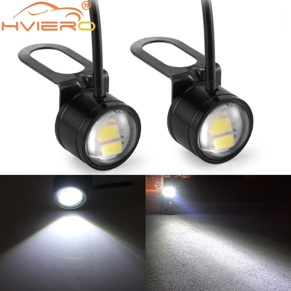 2PCS Eagle Eye Mirror Light DRL Backup Bulb Car Auto Motor Led Turn Signal Reverse Parking Brake Trunk Lamp Daylight Waterproof 