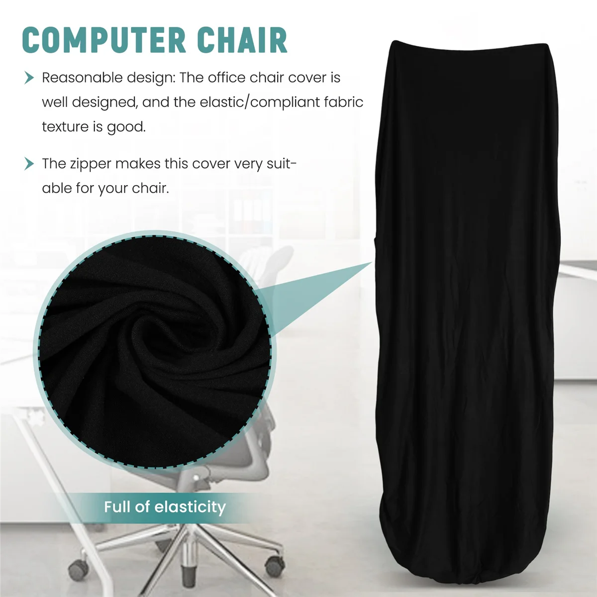 Office Chair Cover Computer Chair Chair Cover Modern Simplism Style High Back Large Size (Chair Not Included)