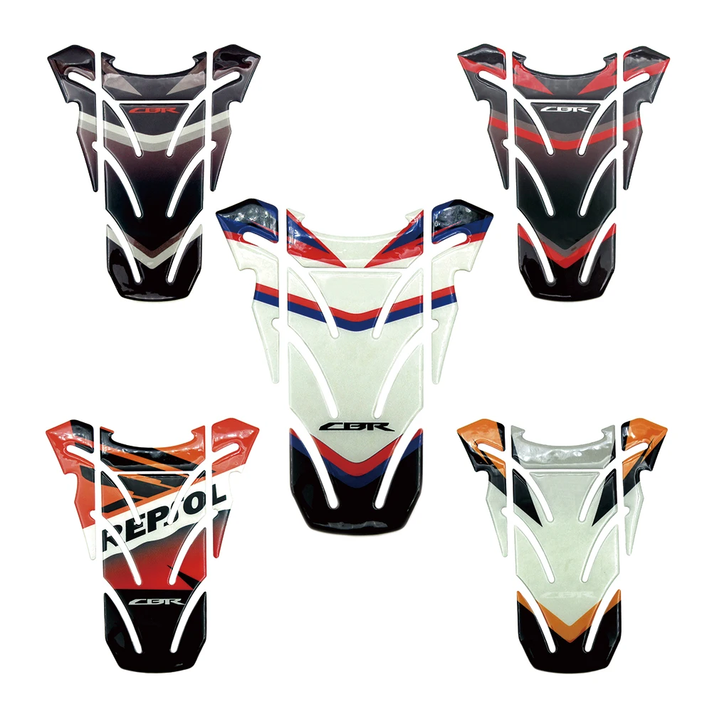 Motorcycle Fuel Tank Cap Cover Stickers Pad Protector Decals For Honda HRC CBR600RR CBR1000RR Repsol CBR900 CBR929 CBR954 CBR250