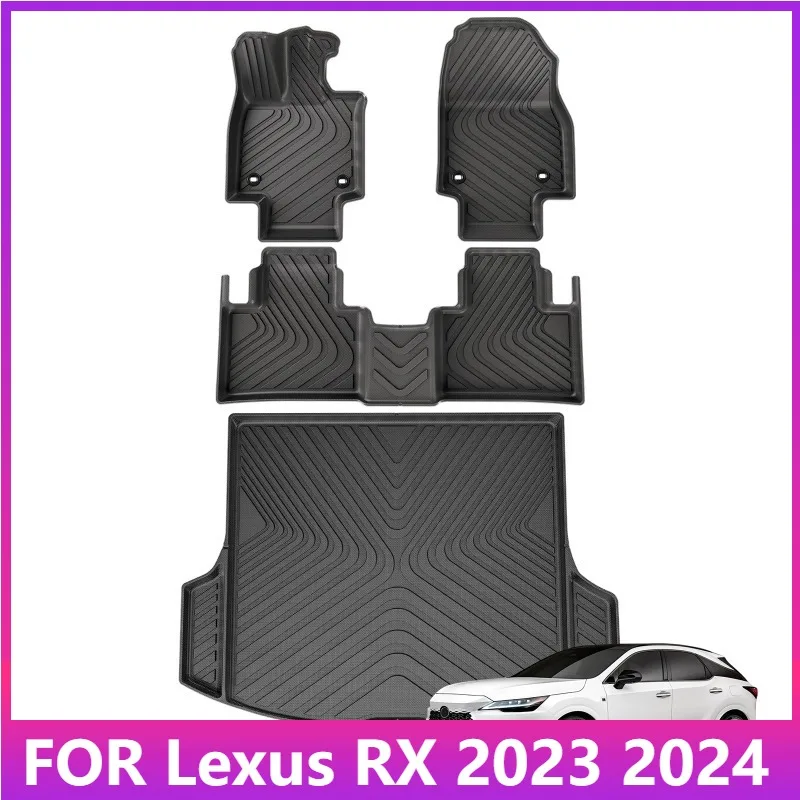 

Floor Mats For Lexus RX350H RX300 2023 2024 TPE 3D Car Floor Mats Cargo Liner Trunk/Backrest Pad Waterproof Left Rudder