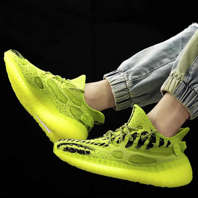 Wear Resistant, Shock-Absorbing, Breathable, Luminous Coconut Shoes In Summer, Fashionable And Trendy Sports Shoes