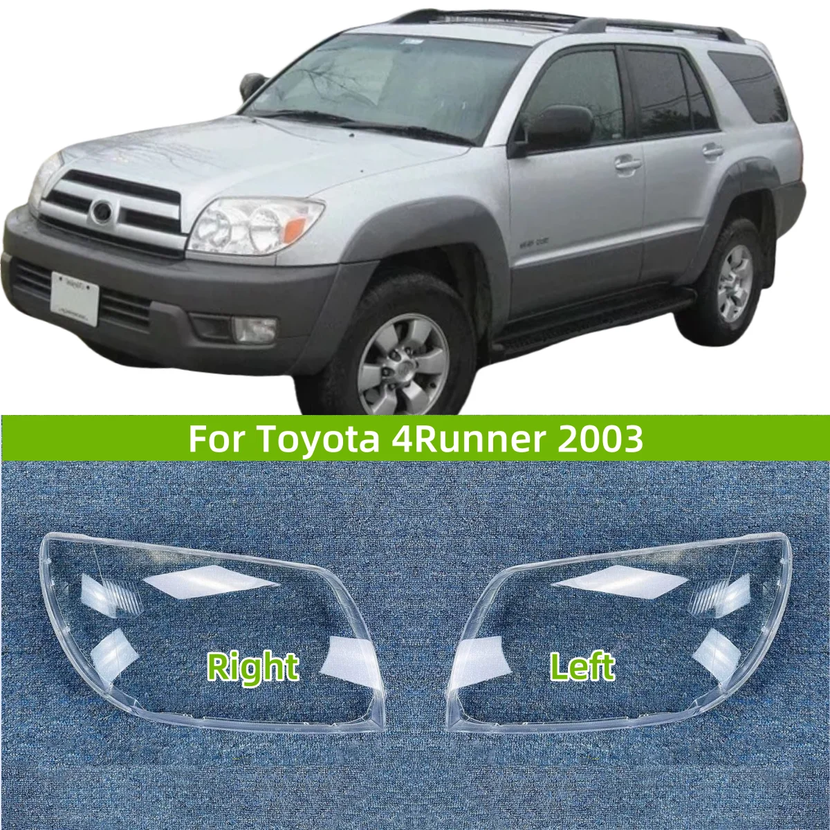

For Toyota 4Runner 2003 Articles Cars Front Lamp Glass It has good transparency and light transmission