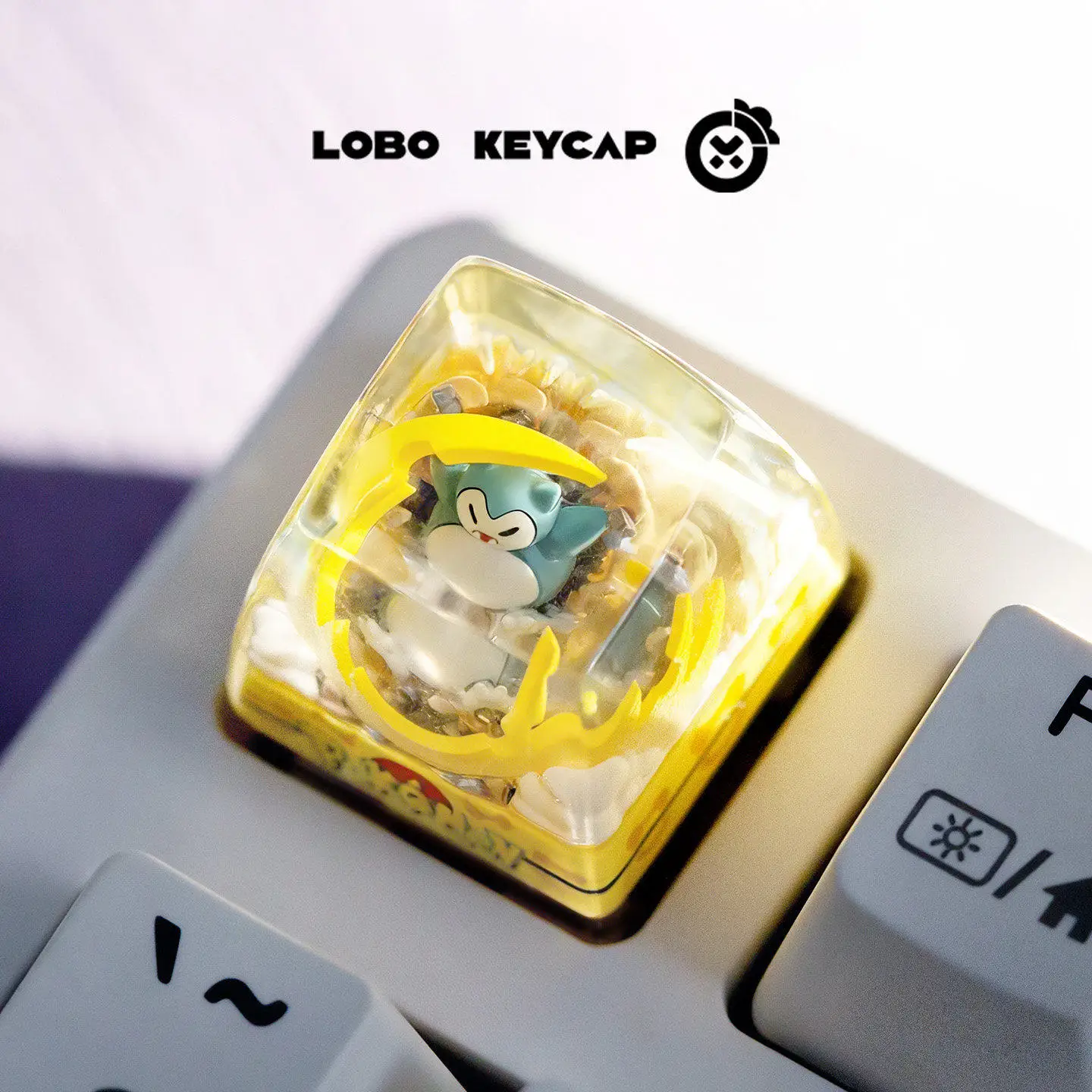 Pokemon Pikachu Transparente Esc-Tastenkappe Tastaturzubehör Anime Niedliche Harz-Schrumpfkleber Handgefertigte Tastenkappen Anime-Fans Geschenk