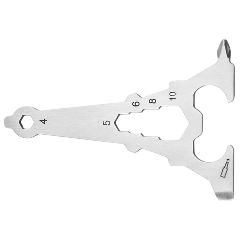 2pcs Portable Keychains Bottles Opener MultiTool Stainless Steels Credit Card Can Caps Opener Combination Tool Card