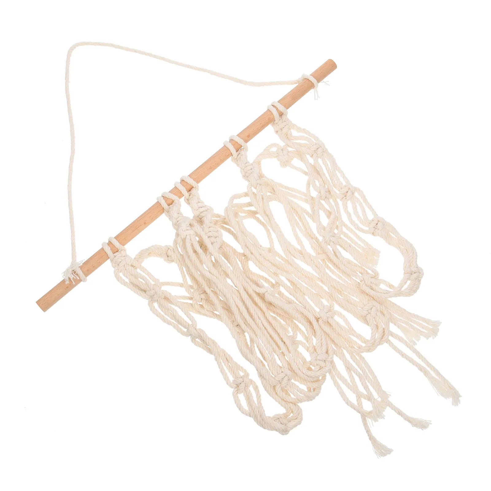 

Wooden Cotton Rope Hair Bow Holder Wall Crafts Headb ganizer Macrame Hairpin Hanger Home Supplies Rustic Decor