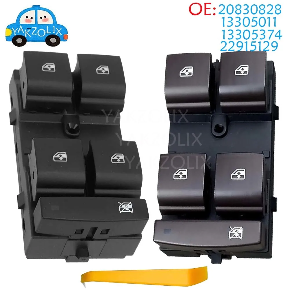 20830828 13305011 22915129 13305374 13409002 For Opel Insignia 2008‑2017 Front Driver Side Electric Power Master Window Switch