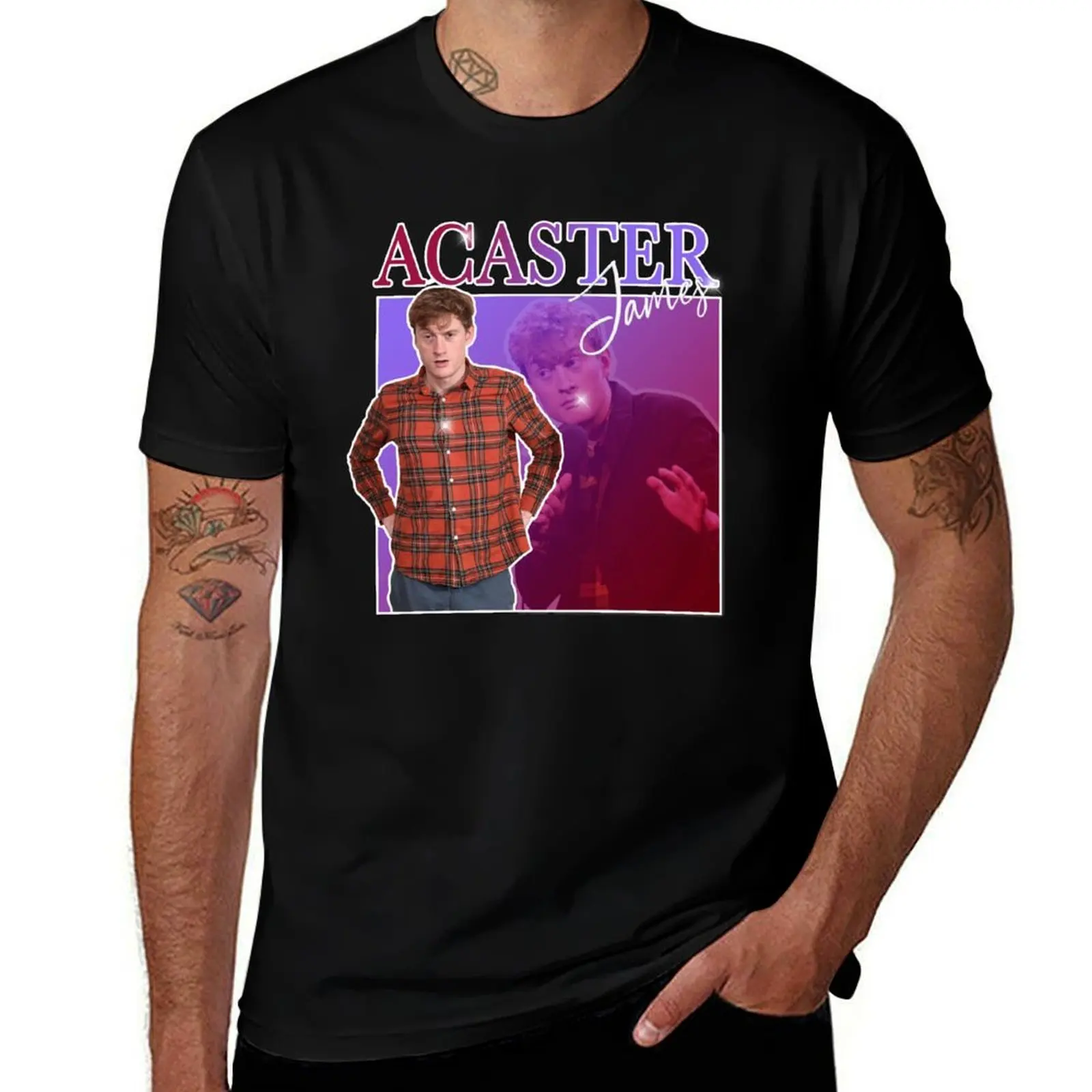 

James Acaster Retro T-Shirt cotton t shirts man 100% man t shirt cotton high quality T-Shirt