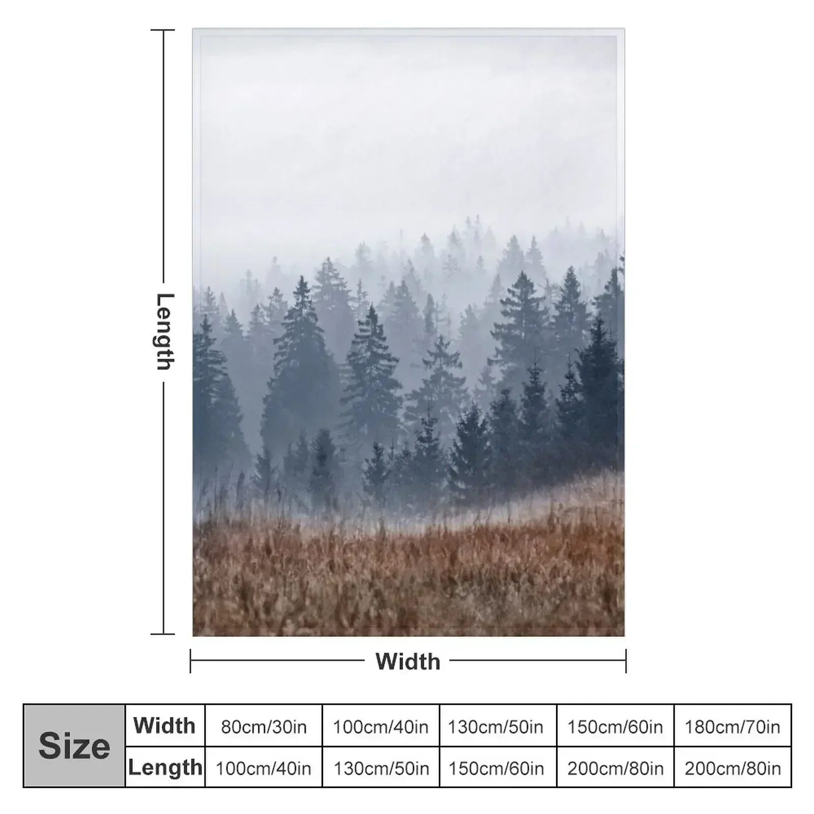 New Lost In Fog Throw Blanket Blankets Sofas Of Decoration Beach Luxury Designer Travel Personalized Gift Bed Blankets