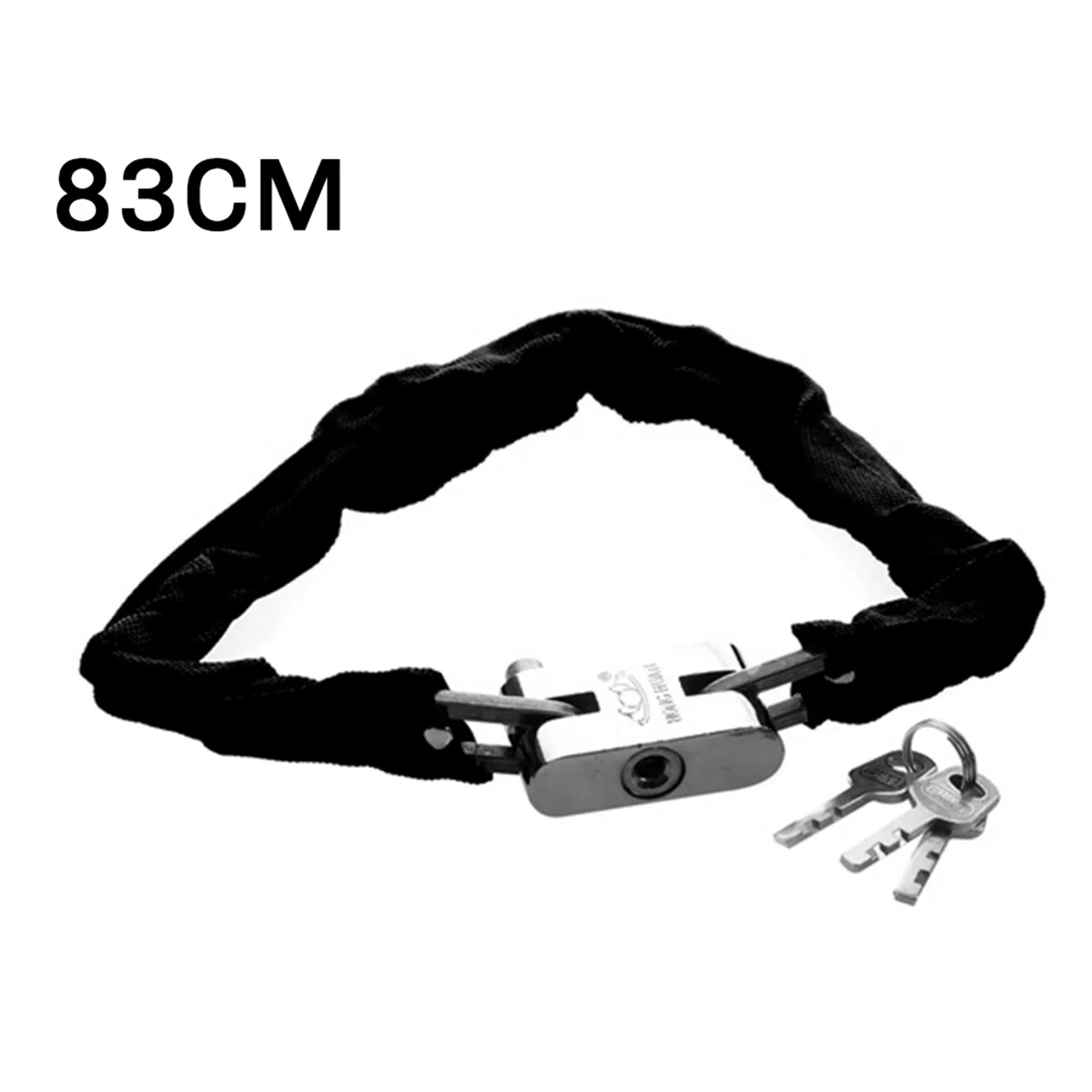 Bike Lock 83CM Metal Anti-Theft MTB Road Bike Heavy Duty Safety Lock Motorcycle Padlock Bicycle Chain Lock with Key