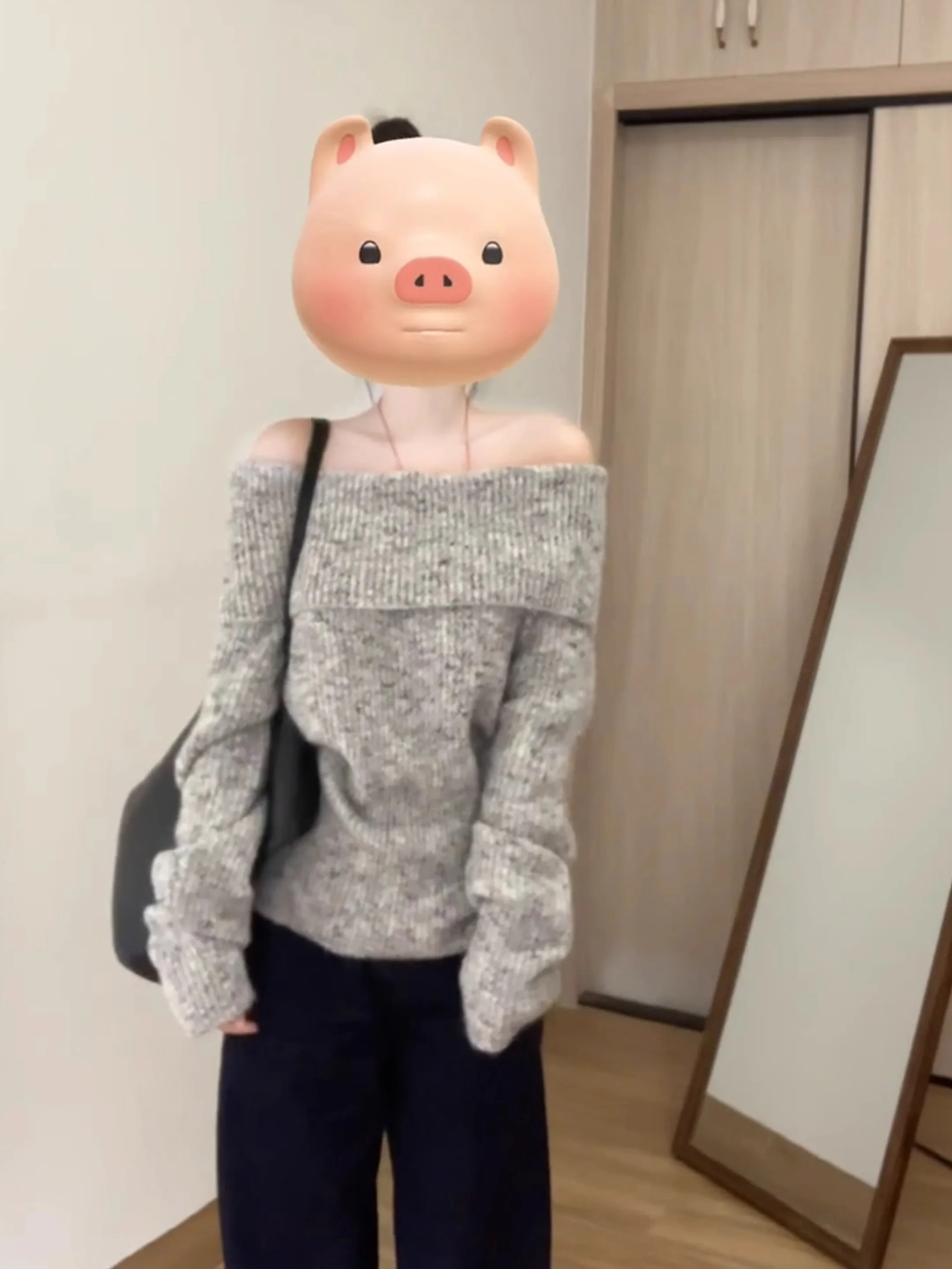 

Свитера Джемперы Пуловеры Женские кашемировые женские вязаные однобортные мериносовые однобортные Mock-Beautiful BF Y2K OL Профессиональная работа Бизнес