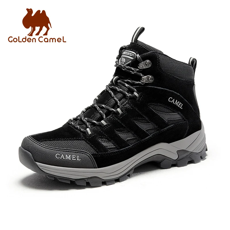 GOLDEN CAMEL Men\'s Winter Boots Waterproof Outdoor Hiking Shoes Women Mid-top Trekking Shoes for Men 2023 Autumn New Non-slip