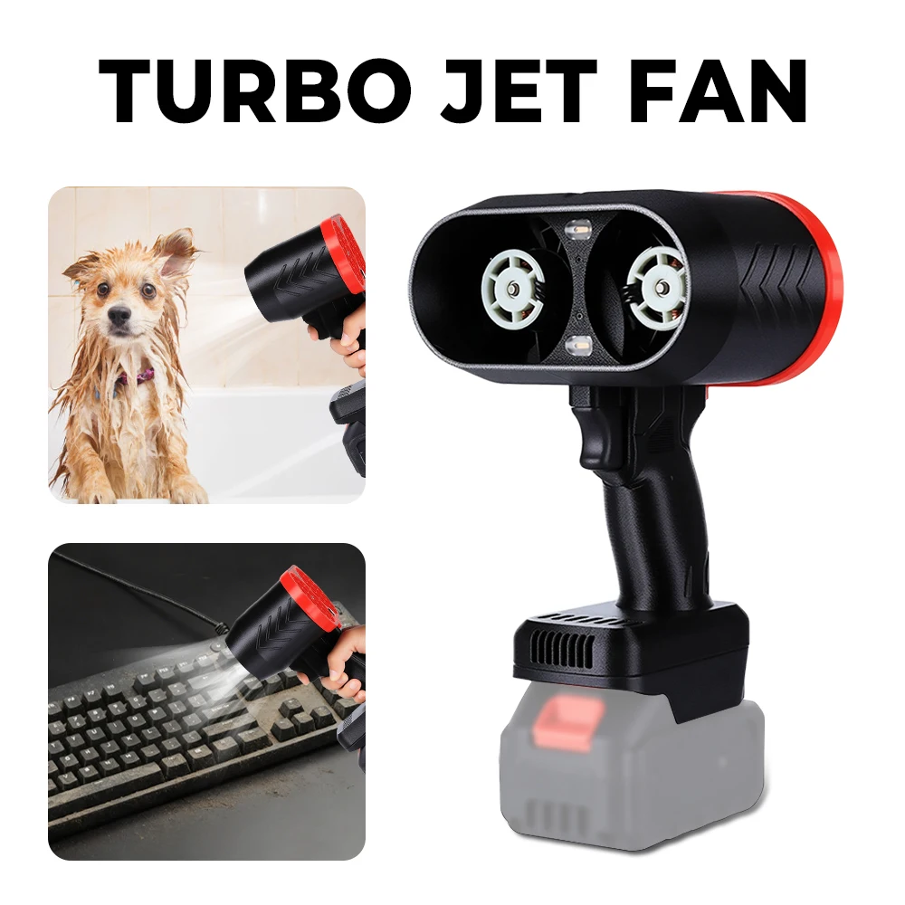 

70mm Mini Turbo Jet Fan 1000W Powerful Air Blower for Delwat/Makita,Max 2200g Thrust Car Washing Snow Blowing Leaf Blower tools