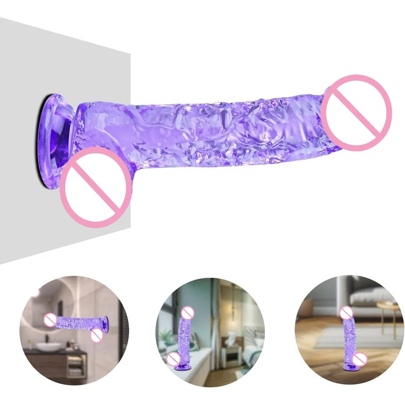Dildo Realistic Penis Adult Anusl Sex Toy with Suction Cup, Swith Curved Shaft  Balls, Vaginal G-spot  Adult Supplies Gode Dick view 3