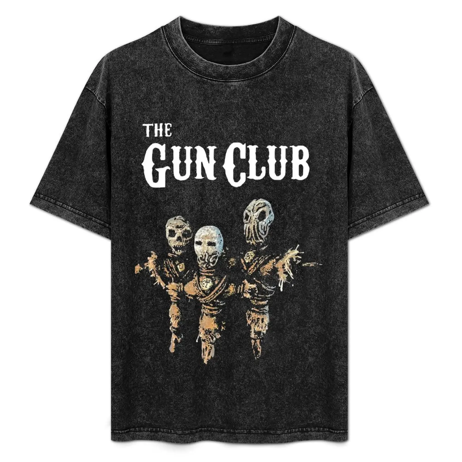 

He gun club band become tedious T-Shirt Vintage Print Crew Neck Tee