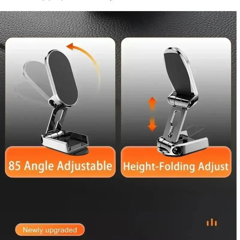 1080 Magnetyczny uchwyt samochodowy na telefon Magnes na smartfon Składany uchwyt na telefon GPS w samochodzie do iPhone'a 14 13 12 11 Samsung Xiaomi
