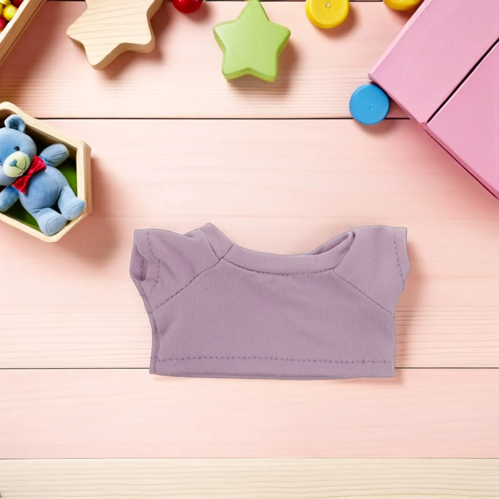 

10Pcs 23Cm Bear Clothing Sets Soft Breathable T-Shirts for Stuffed Bears Playhouse Dress-Up Accessories Cute Classic Bear Shirts
