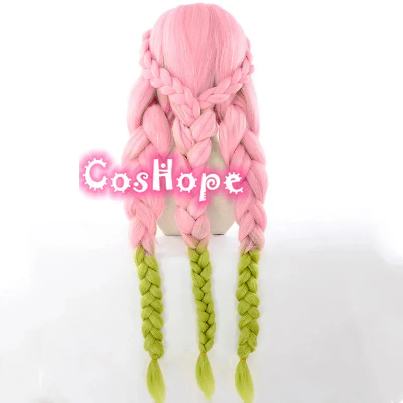 Мицури Канродзи 2021, розовый, зеленый, косплей, аниме, парики, термостойкий синтетический парик