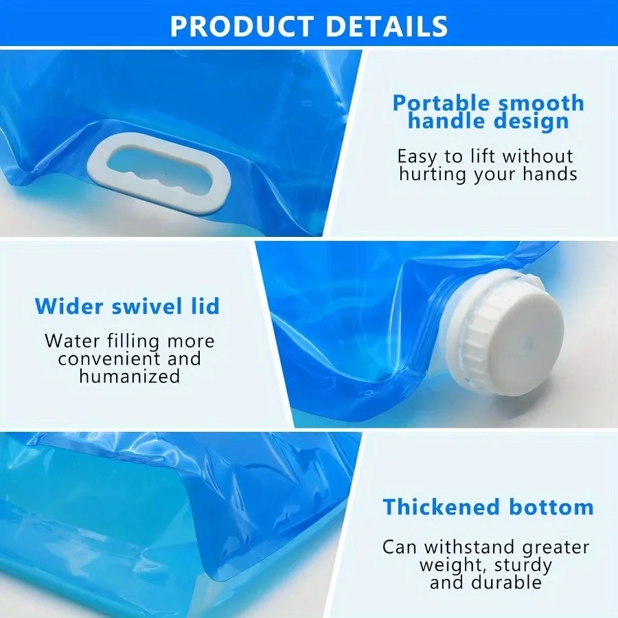 Tragbare, transparente 10L große 4er-Pack Eisbadbeutel – Eisfass für Kältetherapie von Sportlern, Heim-Eisbadewanne, Gefrierbeutel, Wasserbeutel – Detail 9