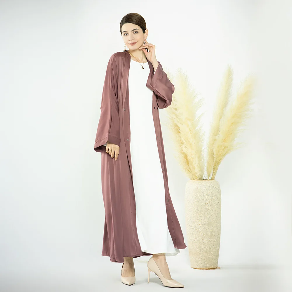 

Eid Jilbab Dubai Open Abaya Women Muslim Dress Kimono Kebaya Ramadan Abayas Kaftan Robe Islam Clothes Khimar Solid Hijab Dresses