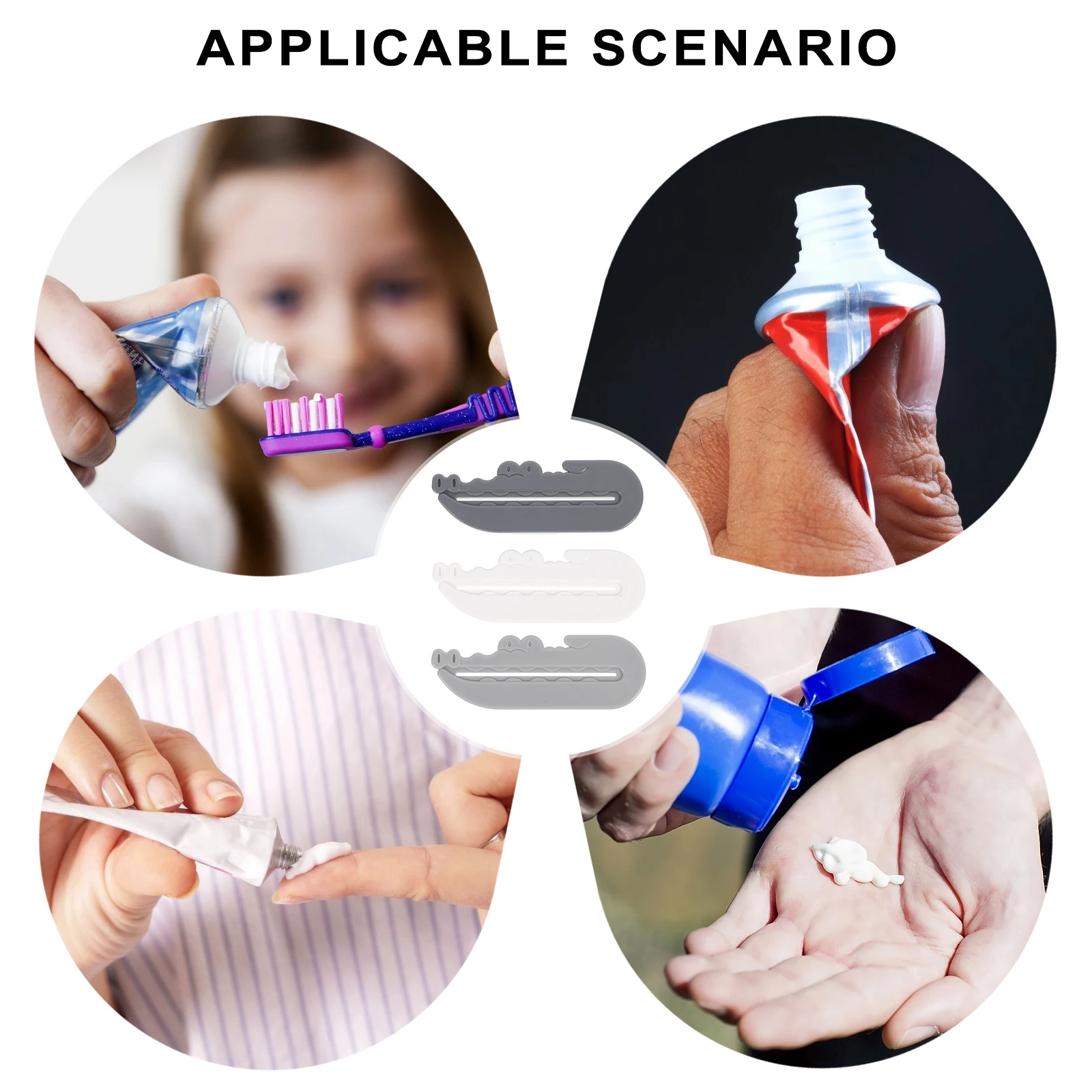 

3pcs Toothpaste Squeezer Durable Material Easy Use Tube Extruder Rolling Home Helper Save Money Quality Life Toothpaste