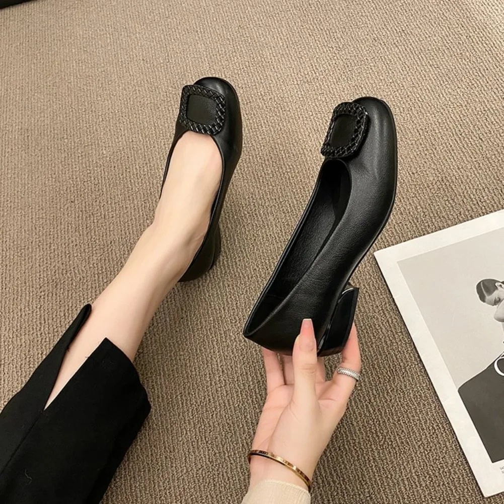 Weiche Lederschuhe mit weicher Sohle aus Kuhsehnen, Frühling/Herbst, Damenlederschuhe, festliche Damenschuhe für Sommer, Hochzeit, Bankett, Muttertag – Detail 16