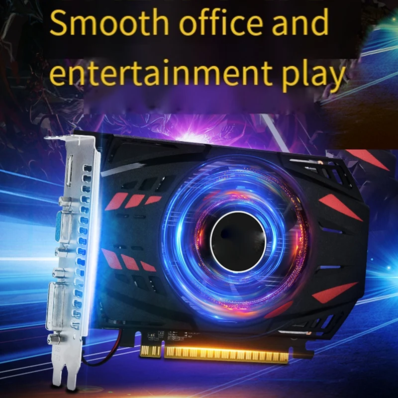 

1 Piece GT730 4G Game Graphics Card Fan Cooling Desktop Computer Home Office Graphics Card