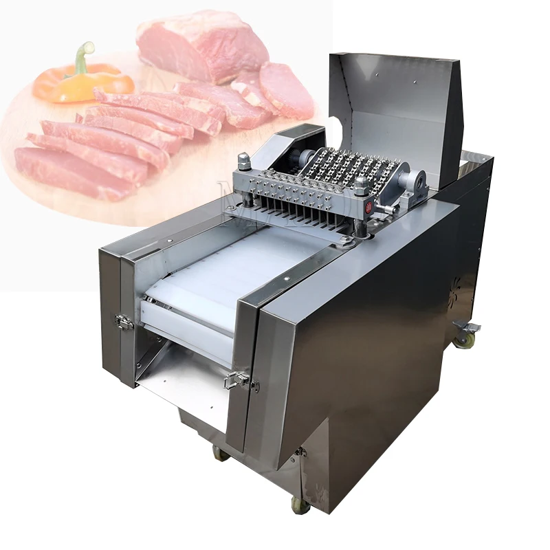 

Large Dicing Maker Slicer Stainless Steel Meat Cutting Machine Automatic Beef Cube Chicken Meat Cutting Machine