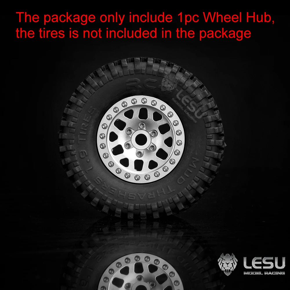 LESU RC محور عجلات معدني 1.9 بوصة أجزاء ل 1/10 على الطرق الوعرة سيارة الزاحف التحكم عن بعد المركبات اكسسوارات اللعب نموذج TH22955 #6